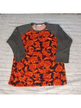 LulaRoe randy 3/4 sleeve top size medium